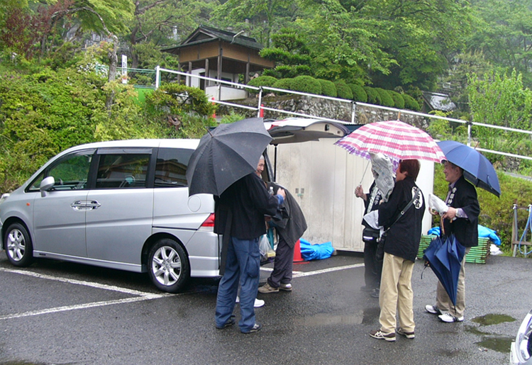 大仙寺駐車場　到着